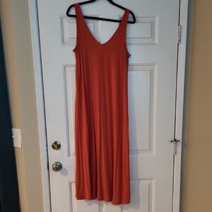 Knix Sleeveless Maxi Dress in Vibrant Orange